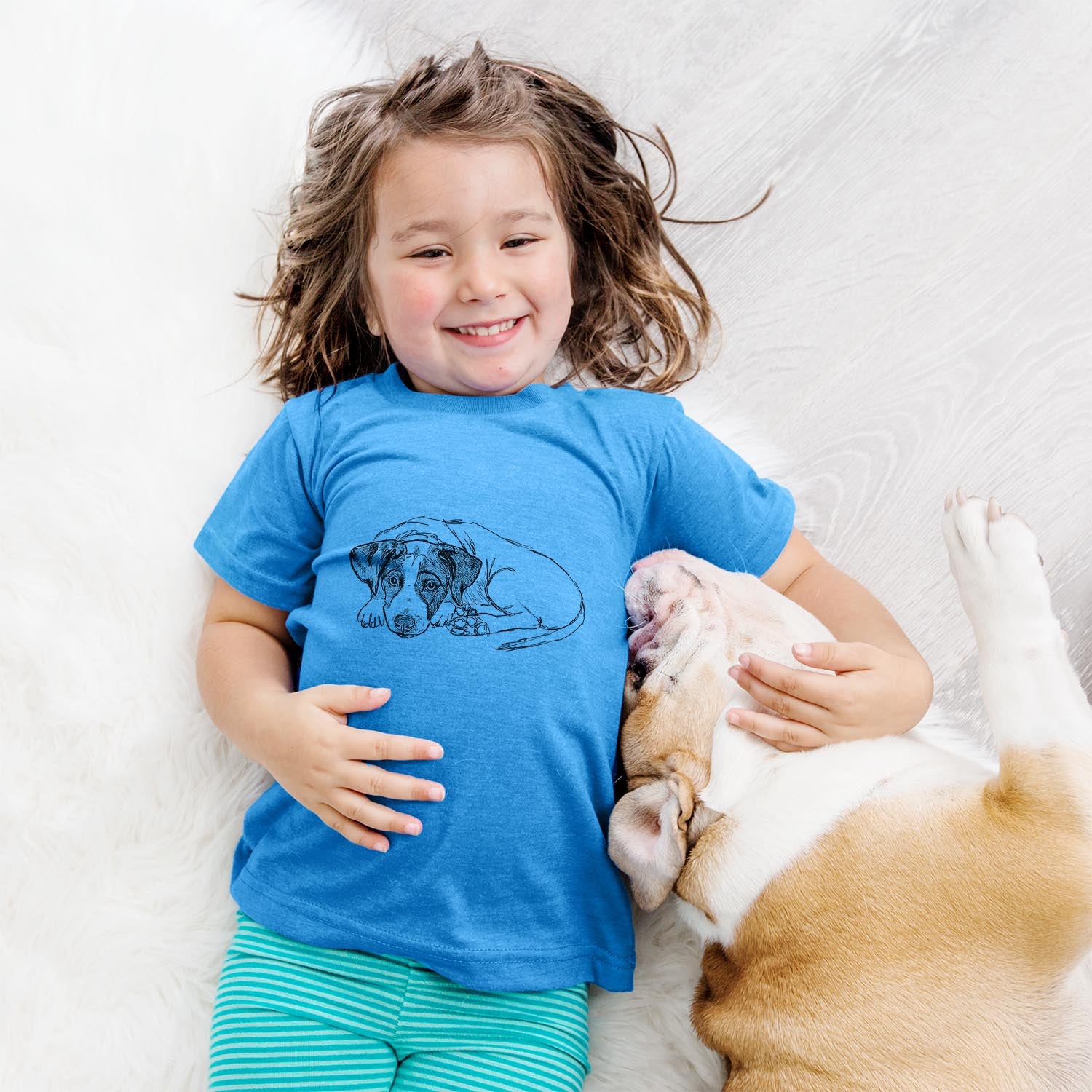 Doodled Stormy the English Pointer Puppy - Kids/Youth/Toddler Shirt