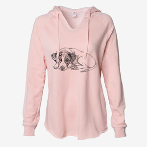 Doodled Stormy the English Pointer Puppy - Cali Wave Hooded Sweatshirt