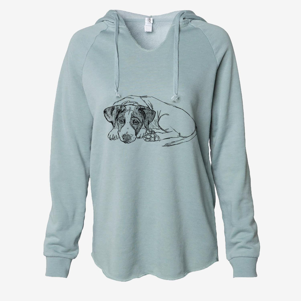 Doodled Stormy the English Pointer Puppy - Cali Wave Hooded Sweatshirt