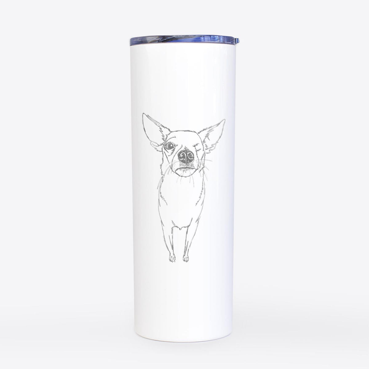 Doodled Tank the Pomchi - 20oz Skinny Tumbler