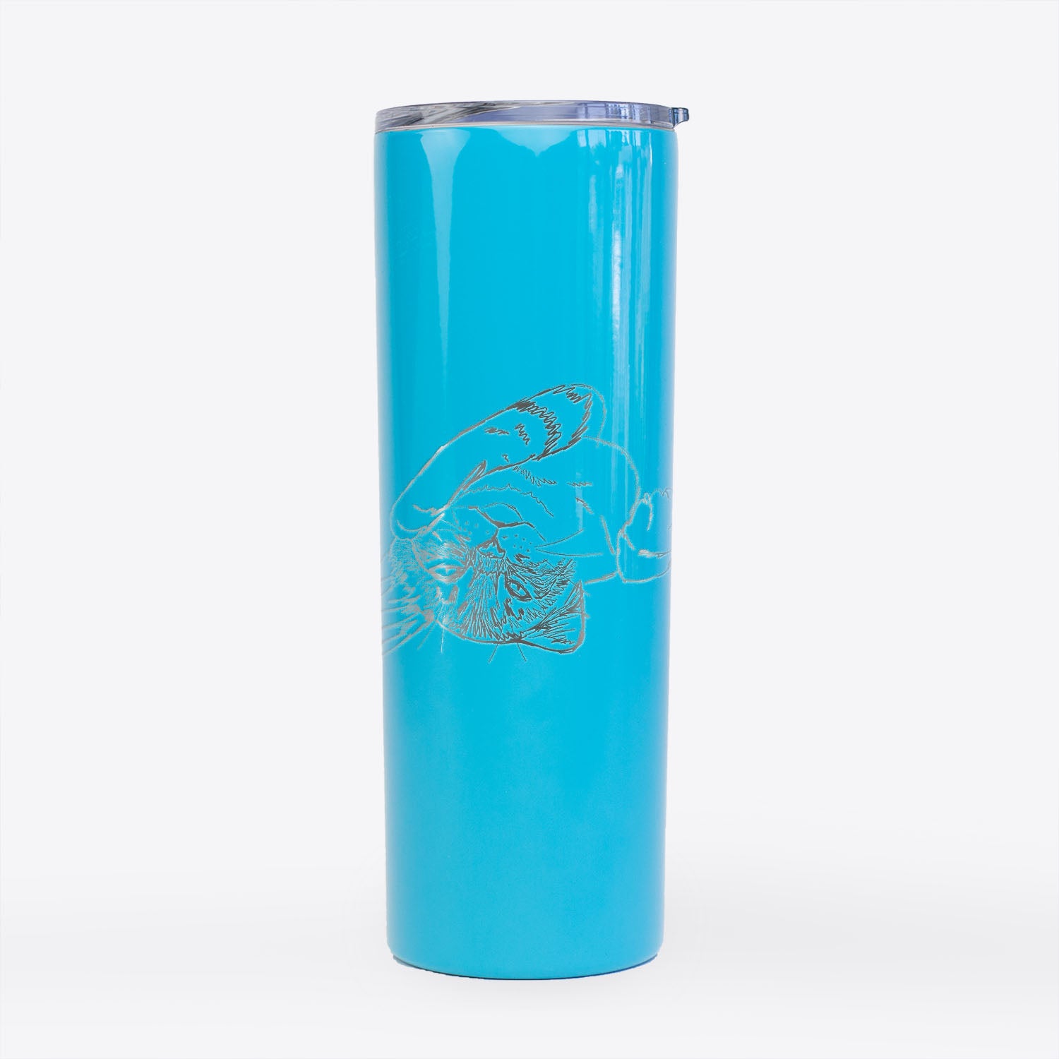 Doodled Tator the Tabby Kitten - 20oz Skinny Tumbler