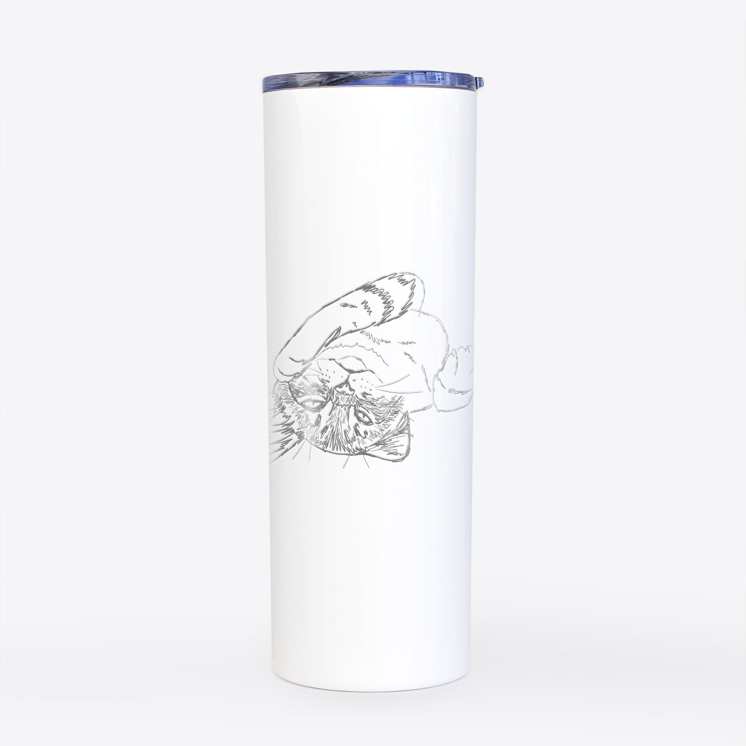 Doodled Tator the Tabby Kitten - 20oz Skinny Tumbler