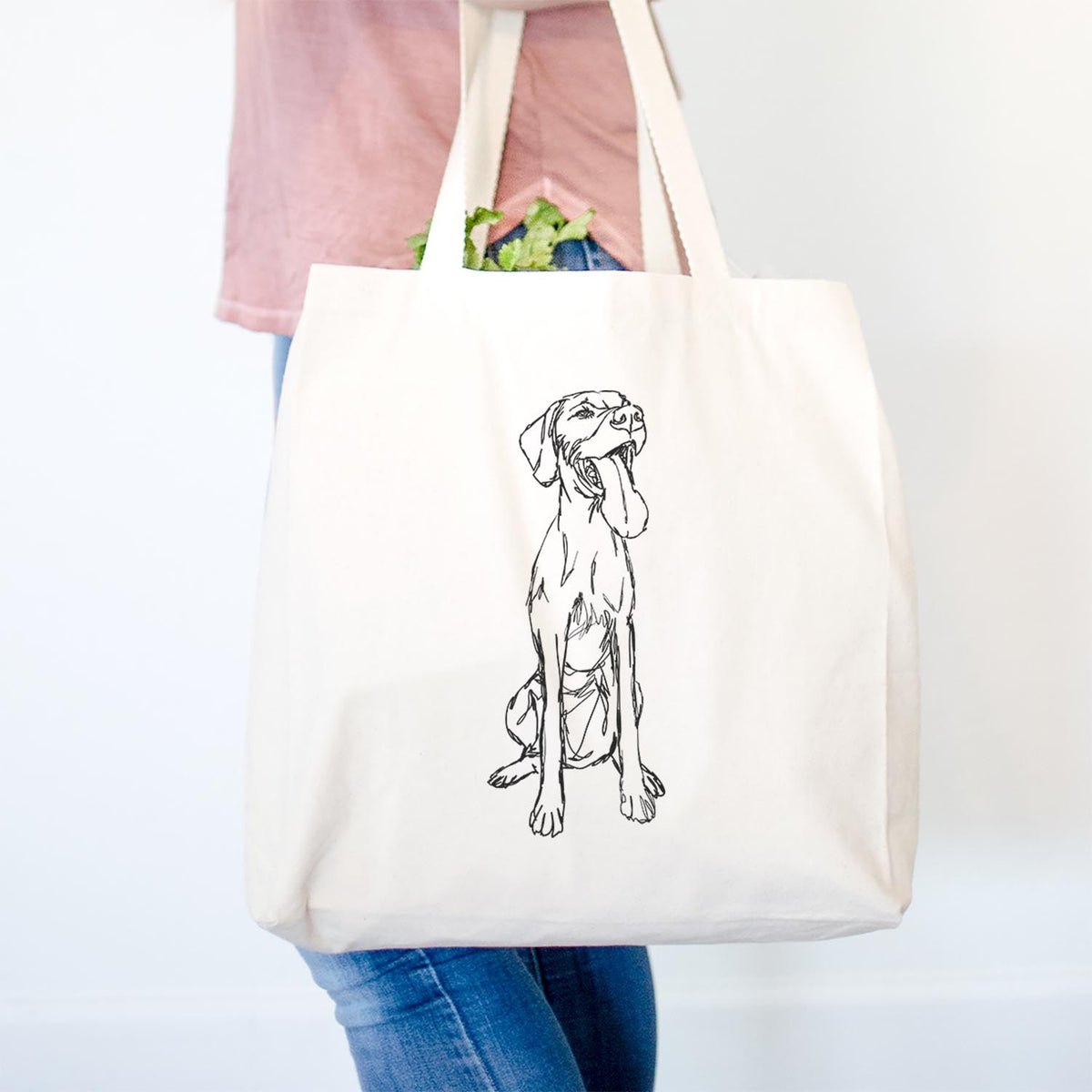 Doodled Tim Riggins the Vizsla - Tote Bag