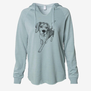 Doodled TuckFinn the Beagle - Cali Wave Hooded Sweatshirt