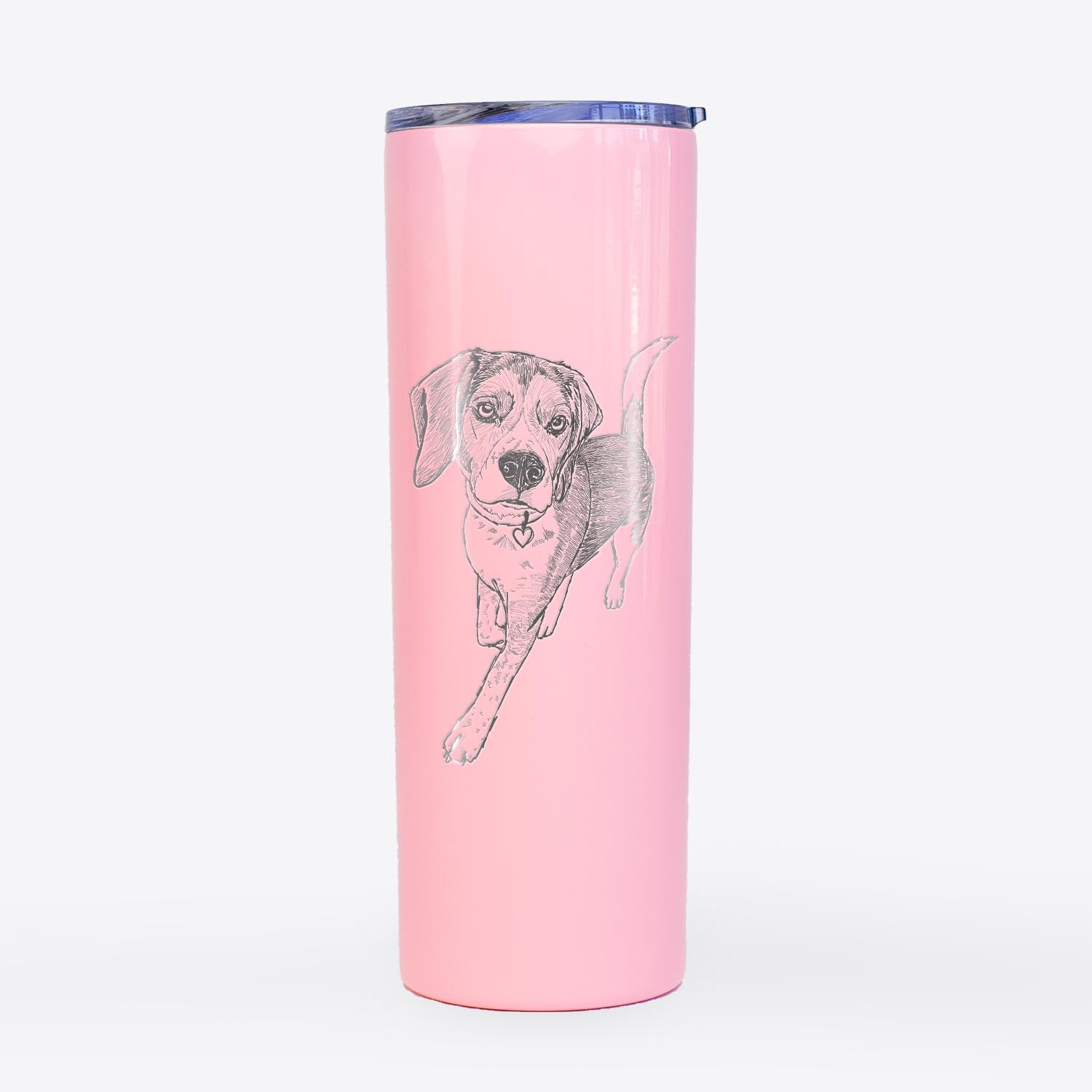 Doodled TuckFinn the Beagle - 20oz Skinny Tumbler