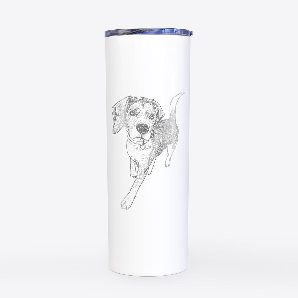 Doodled TuckFinn the Beagle - 20oz Skinny Tumbler