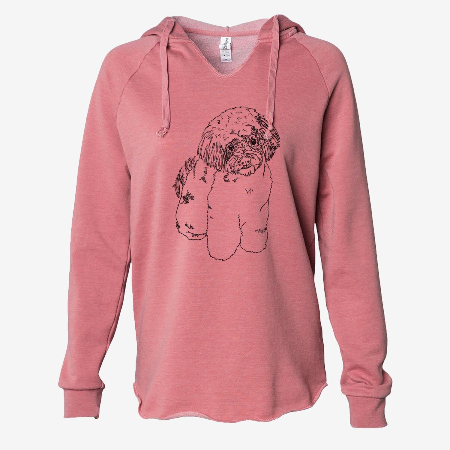 Doodled Tucker the Aussiedoodle - Cali Wave Hooded Sweatshirt