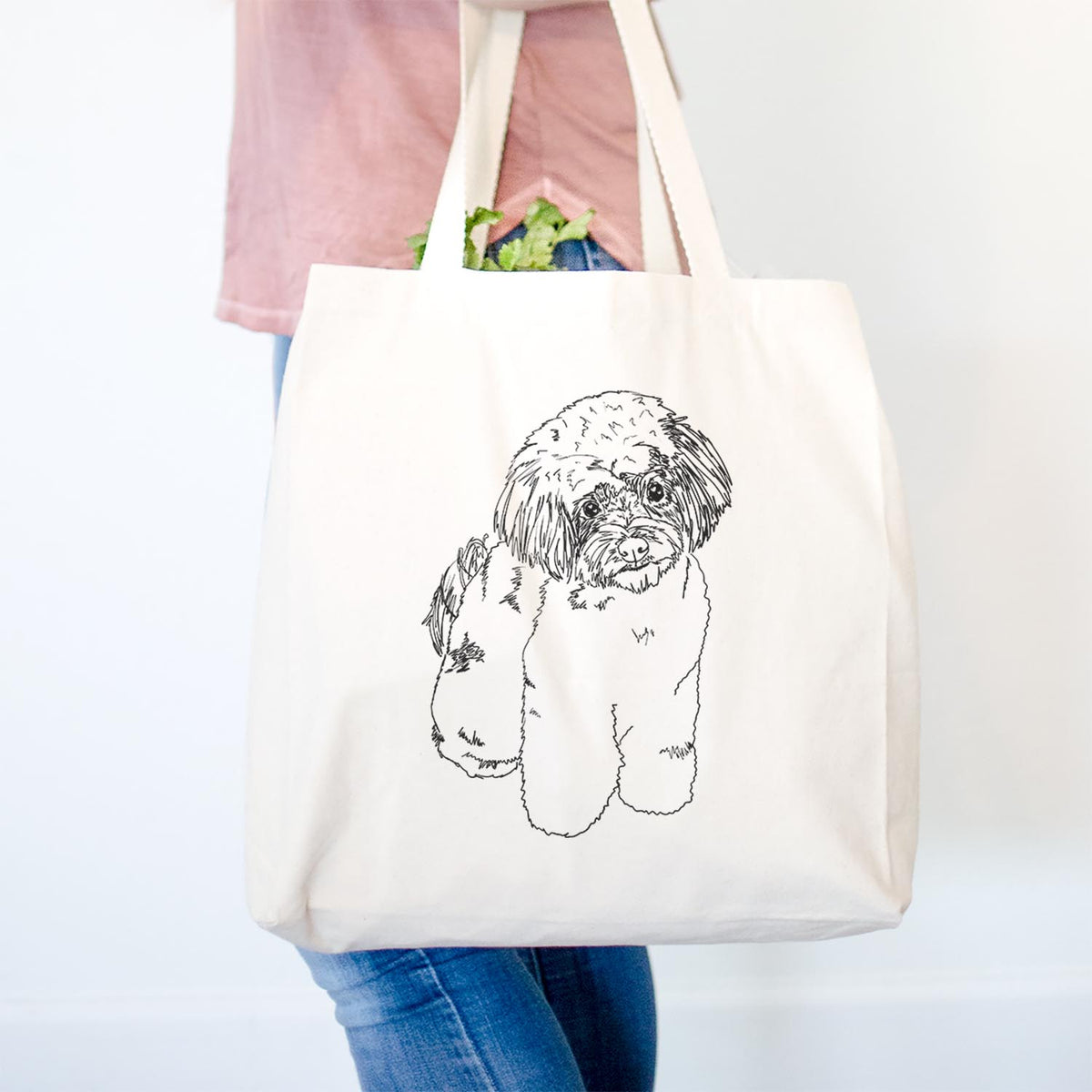 Doodled Tucker the Aussiedoodle - Tote Bag