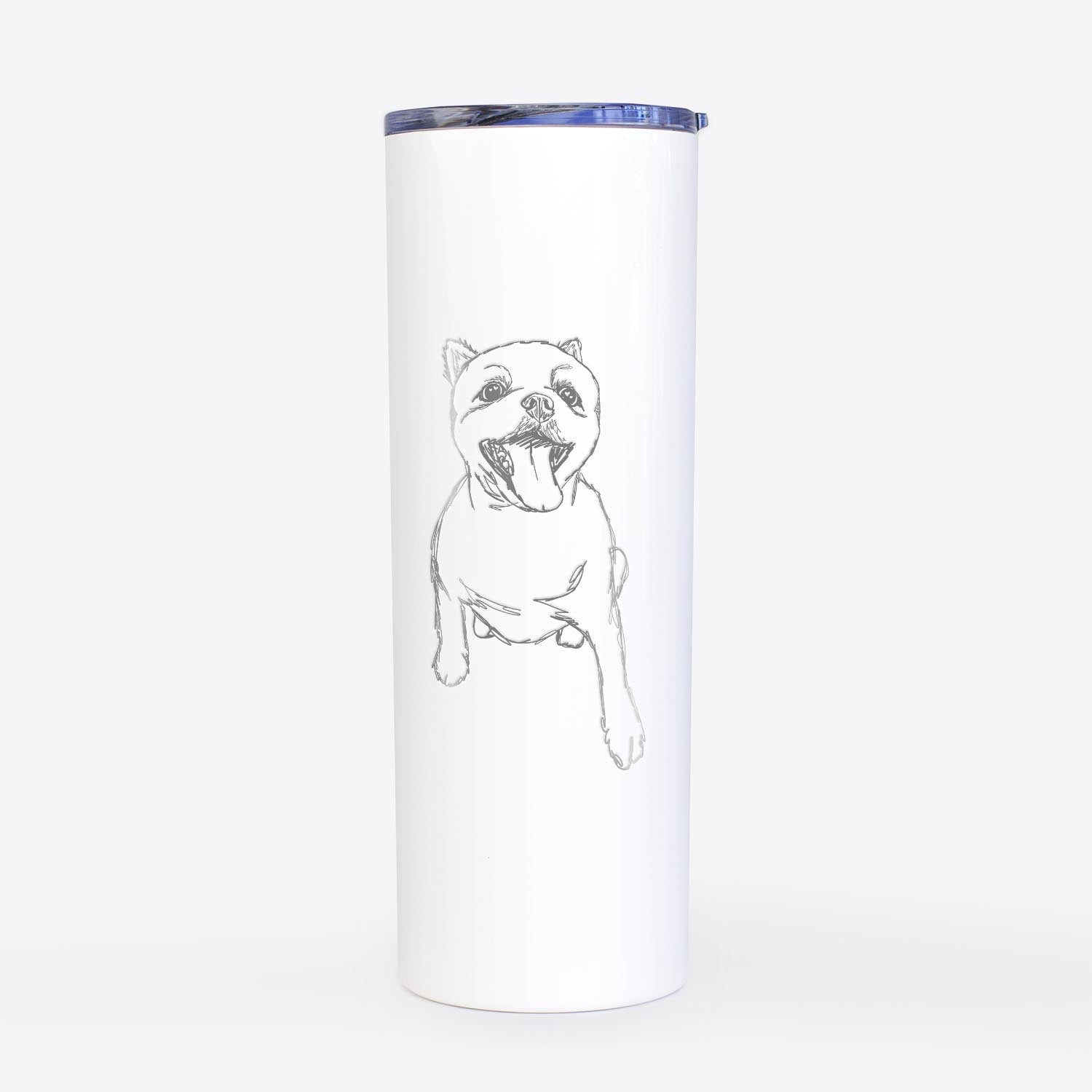 Doodled Tuna the Pomeranian - 20oz Skinny Tumbler