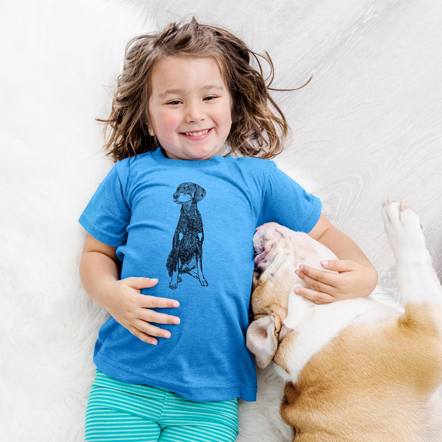 Doodled Whiskey the Doberman Pinscher - Kids/Youth/Toddler Shirt