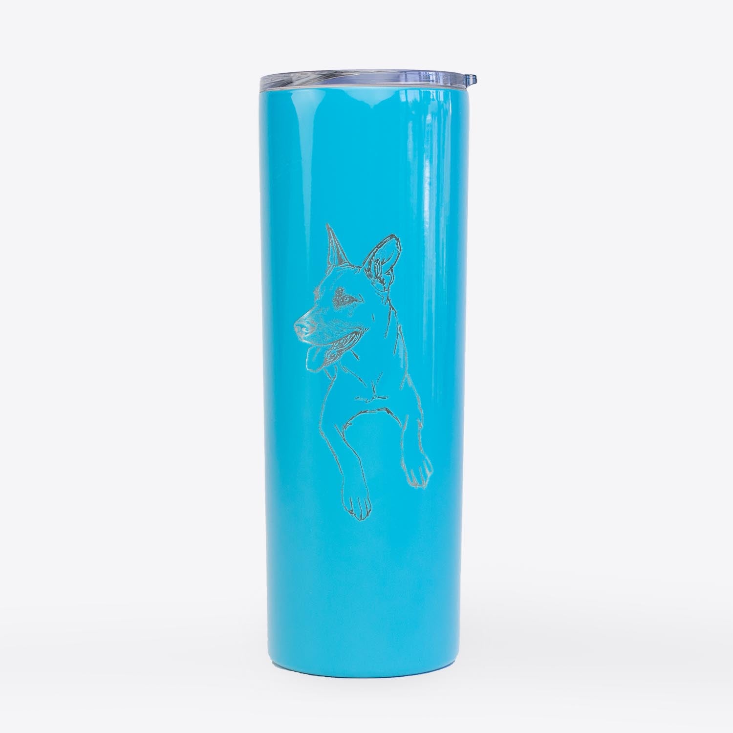 Doodled Winston the Mixed Breed - 20oz Skinny Tumbler