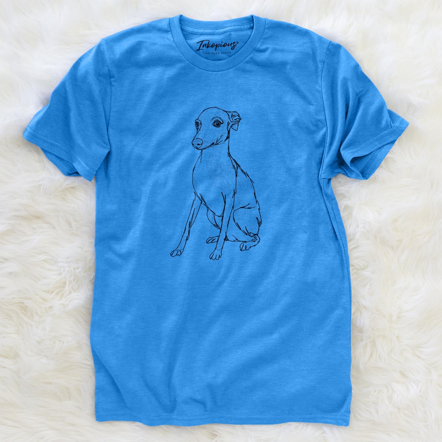 Doodled Winston the Italian Greyhound Puppy - Unisex Crewneck
