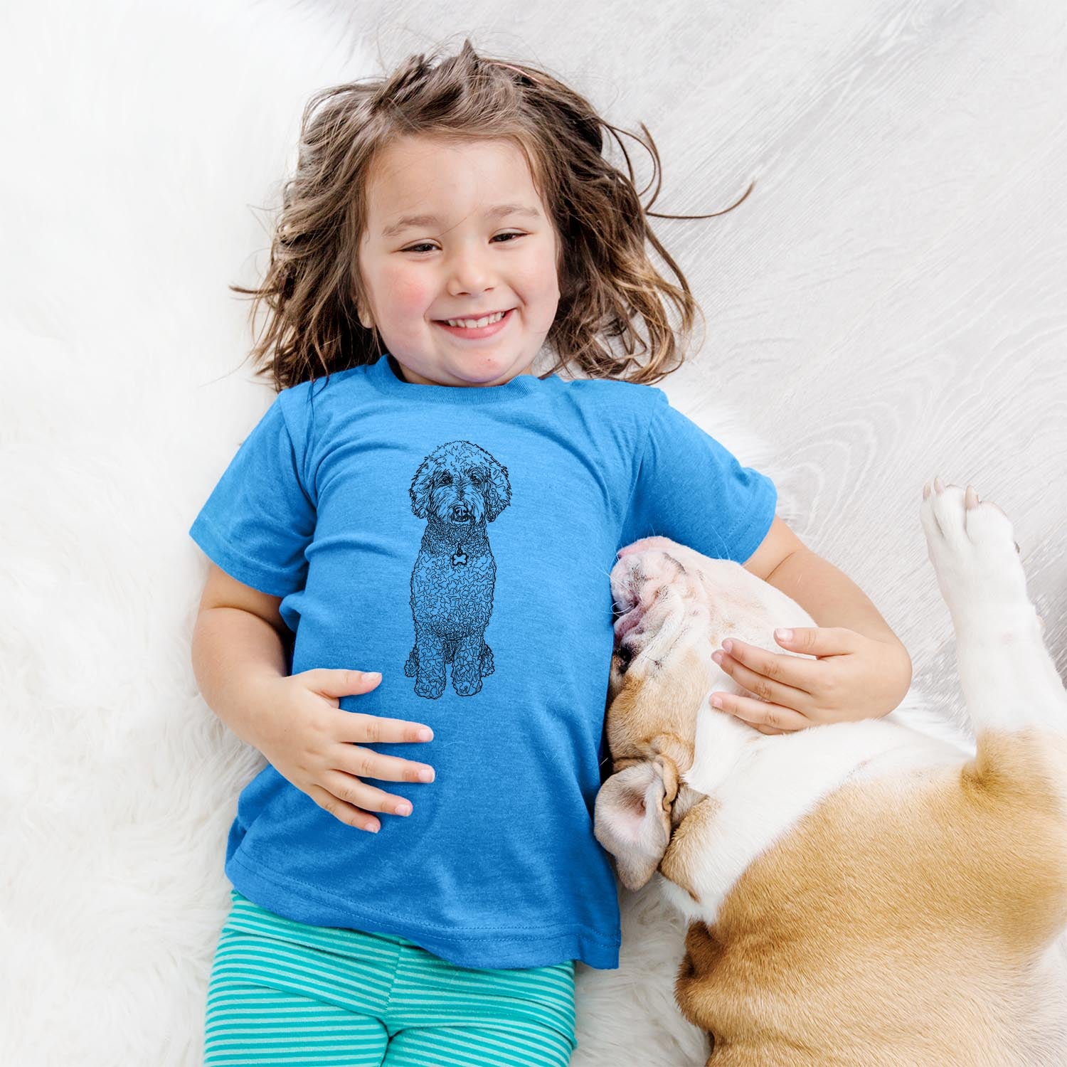 Doodled Zoe the Standard Poodle - Kids/Youth/Toddler Shirt