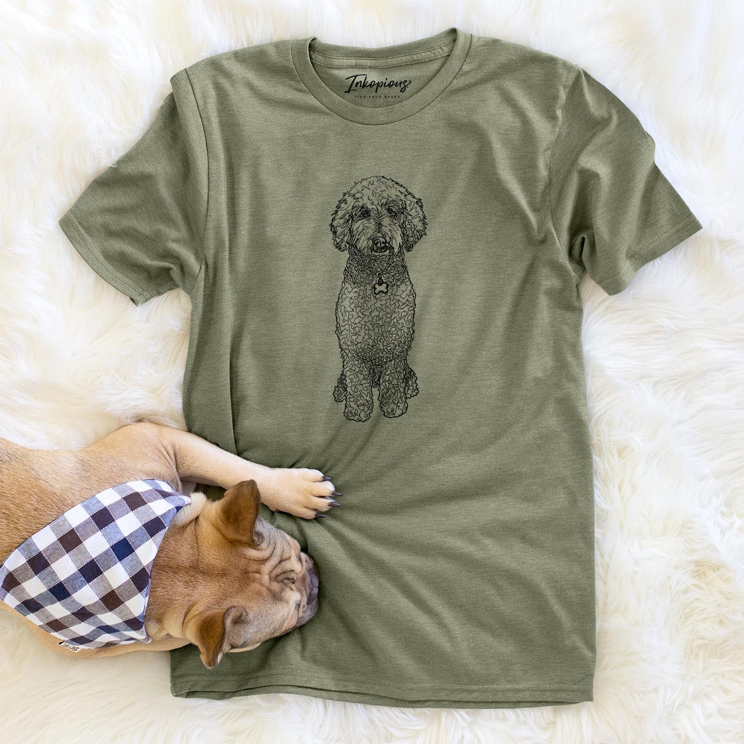 Doodled Zoe the Standard Poodle - Unisex Crewneck