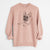 Doodled Alfredo the French Bulldog - Unisex Pigment Dyed Crew Sweatshirt