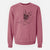 Doodled Alfredo the French Bulldog - Unisex Pigment Dyed Crew Sweatshirt