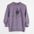 Doodled Alfredo the French Bulldog - Unisex Pigment Dyed Crew Sweatshirt