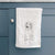 Doodled Amelia the Golden Retriever Decorative Hand Towel