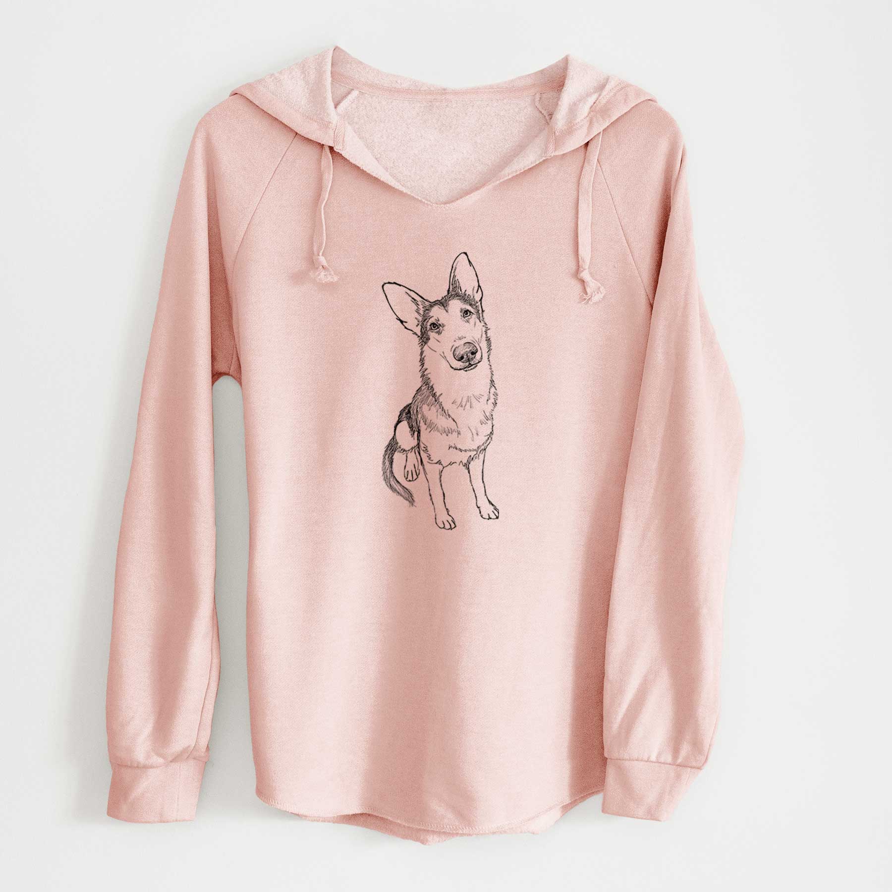 Doodled Archie the German Shepherd - Cali Wave Hooded Sweatshirt