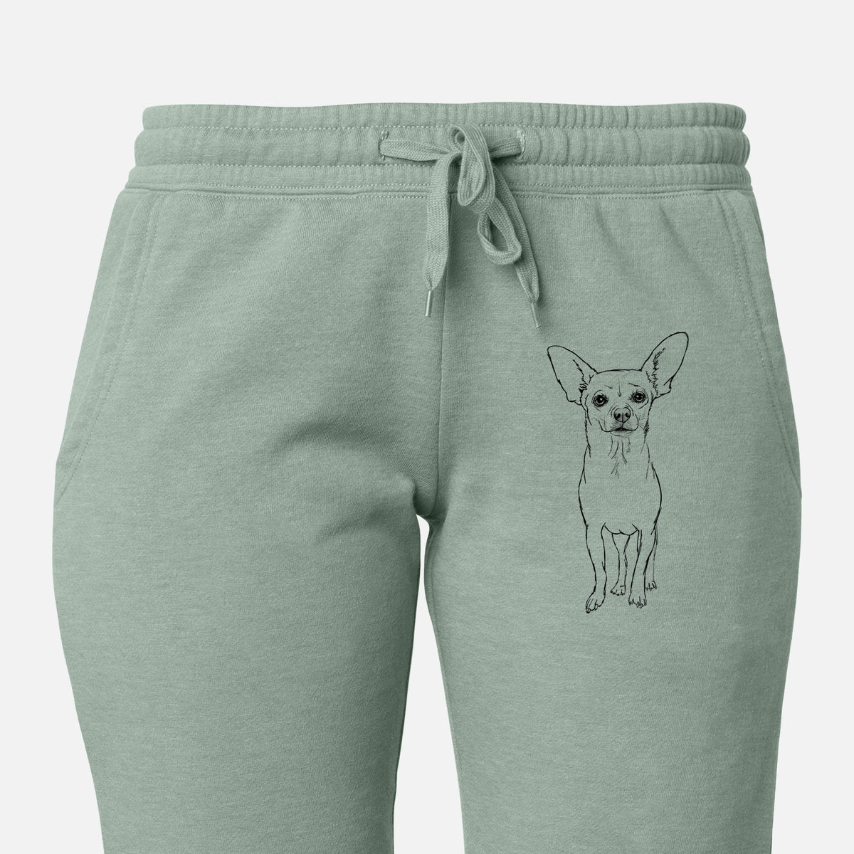 Doodled Athena the Chihuahua - Women&#39;s Cali Wave Joggers