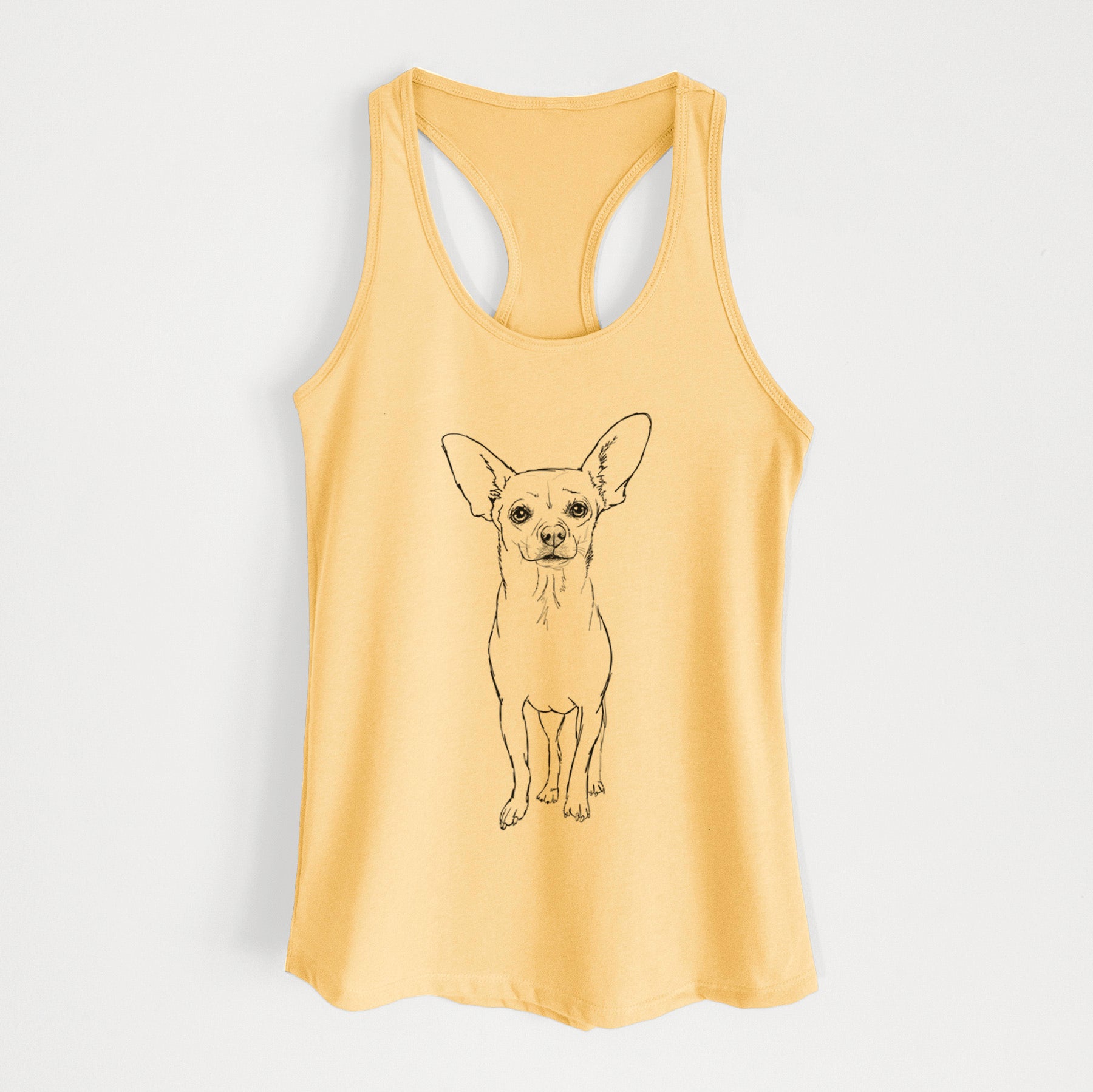 Doodled Athena the Chihuahua - Women's Racerback Tanktop