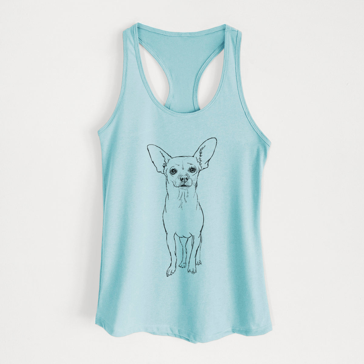 Doodled Athena the Chihuahua - Women&#39;s Racerback Tanktop