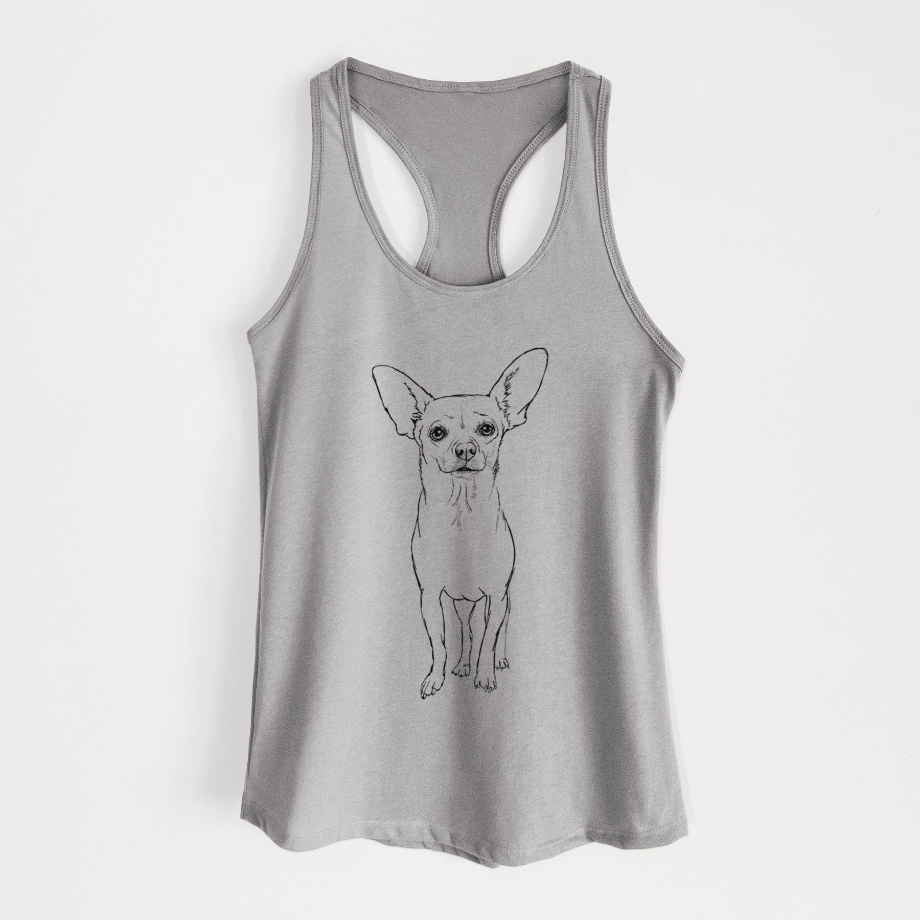 Doodled Athena the Chihuahua - Women's Racerback Tanktop