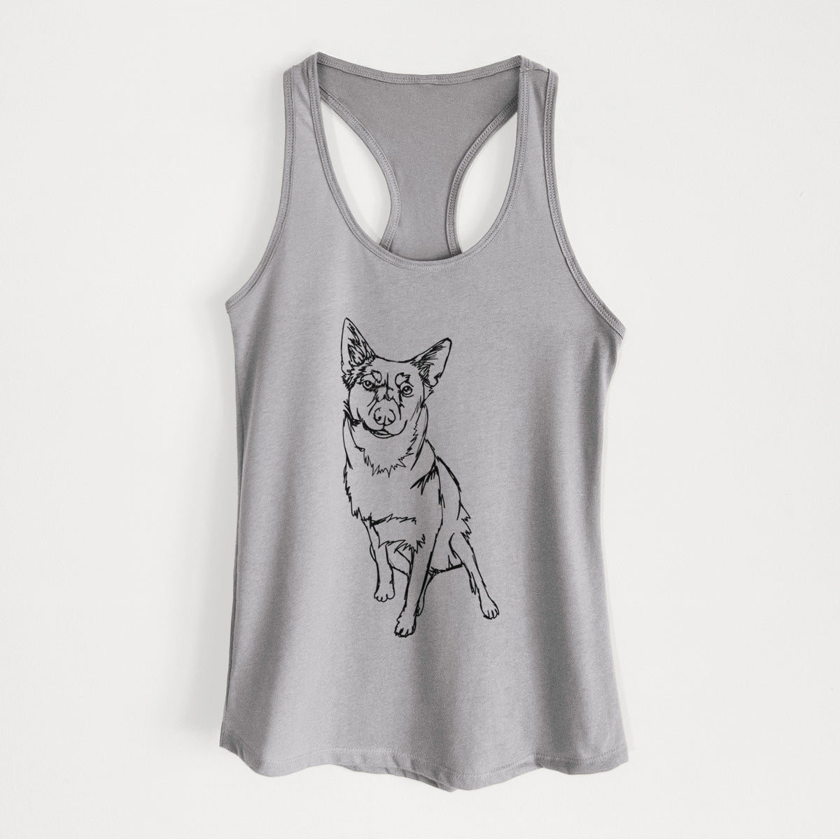 Doodled Australian Cattle Dog - Women's Racerback Tanktop