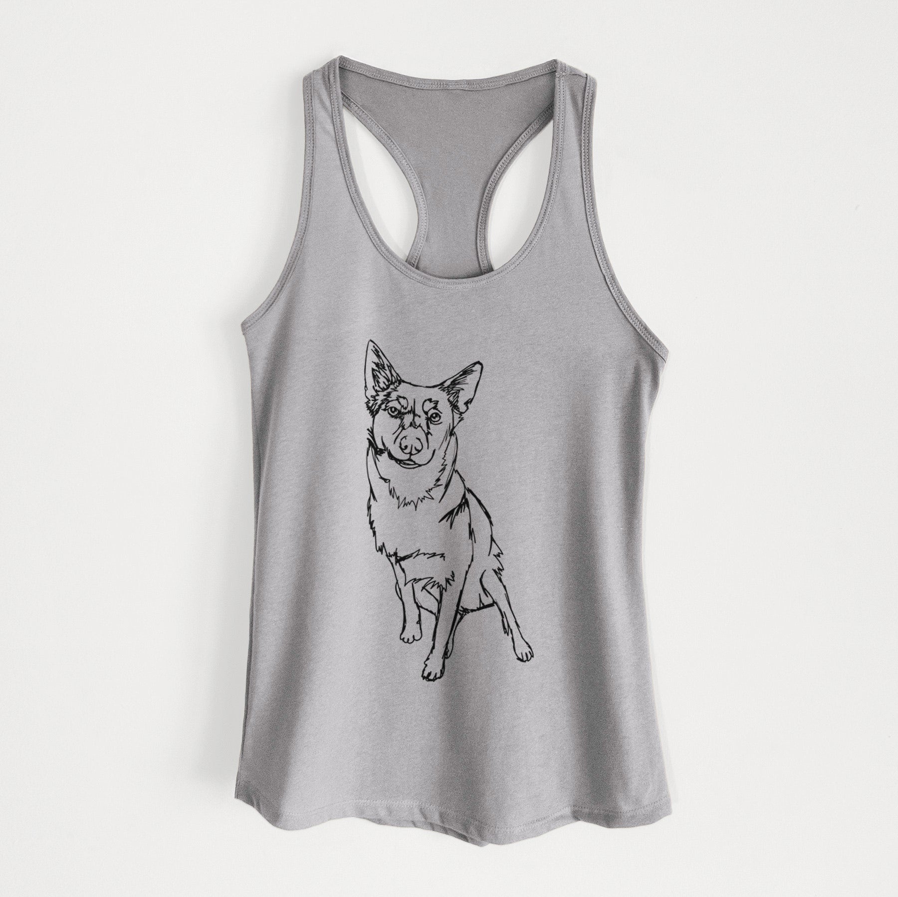 Doodled Australian Cattle Dog - Women's Racerback Tanktop