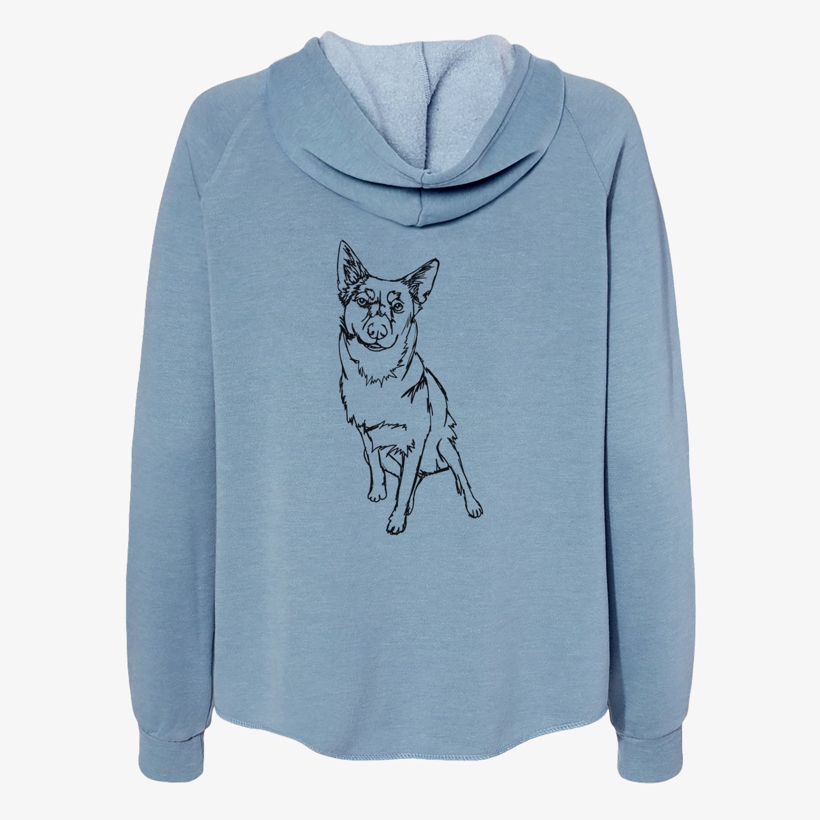 Doodled Australian Cattle Dog - Women's Cali Wave Zip-Up Sweatshirt