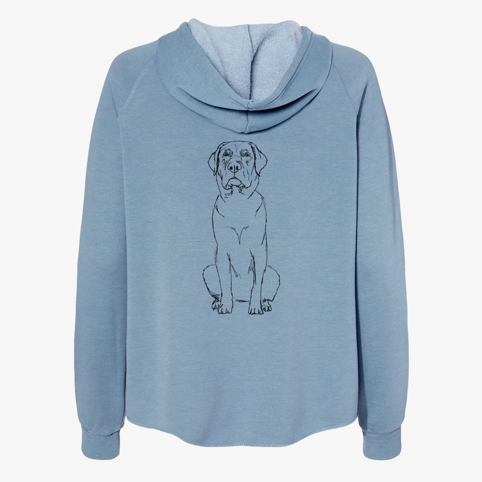 Doodled Auto the Labrador Retriever - Women's Cali Wave Zip-Up Sweatshirt