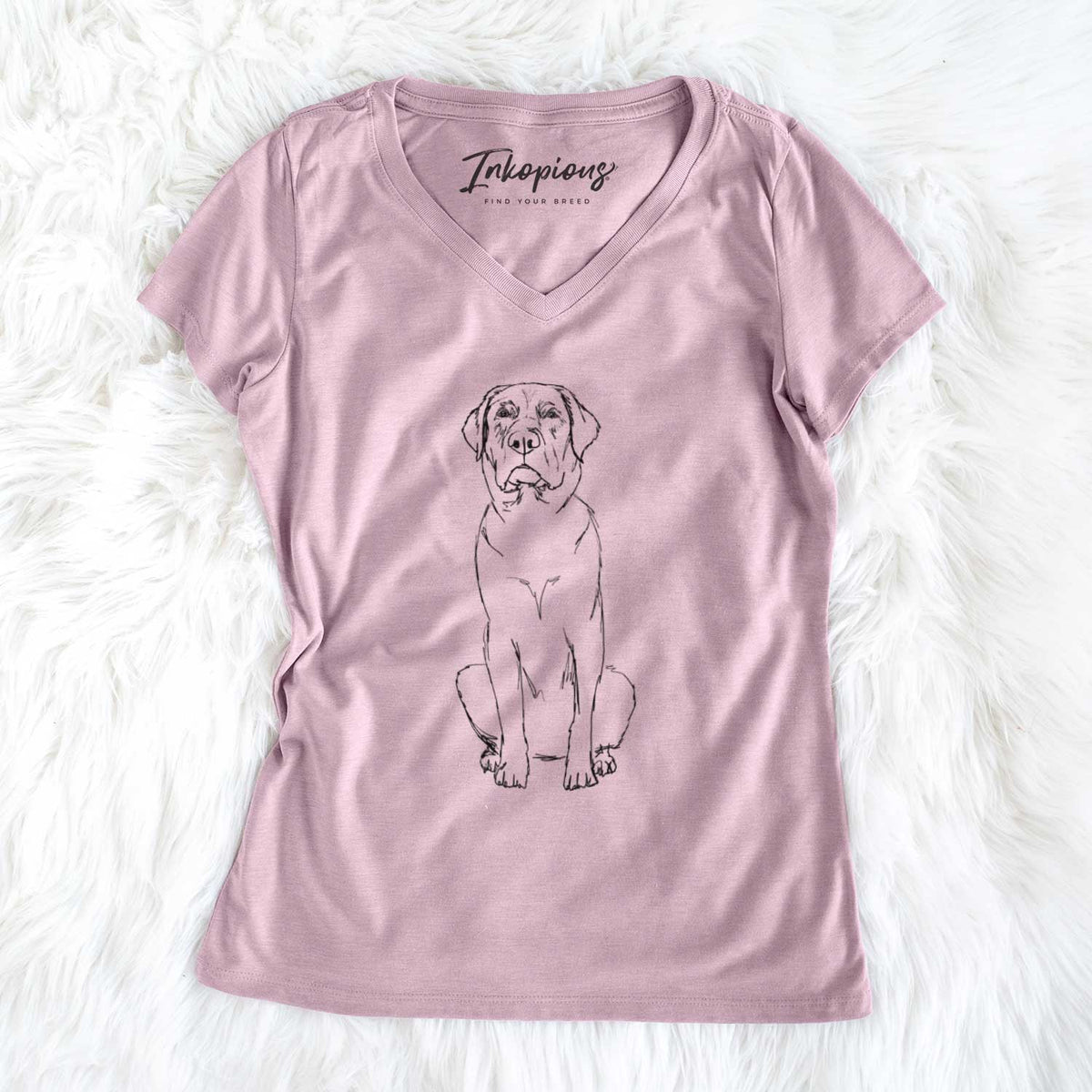 Doodled Auto the Labrador Retriever - Women&#39;s V-neck Shirt