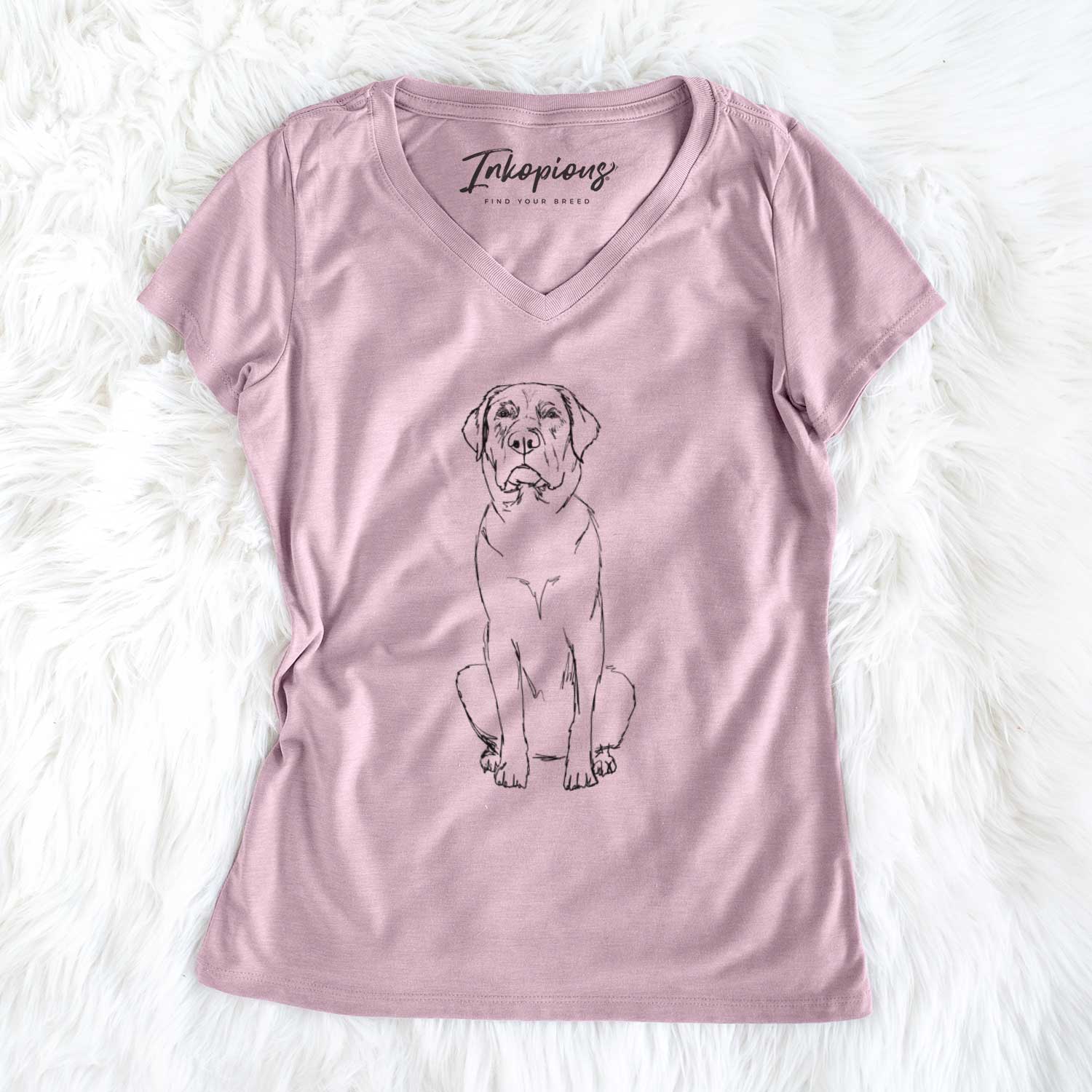 Doodled Auto the Labrador Retriever - Women's V-neck Shirt