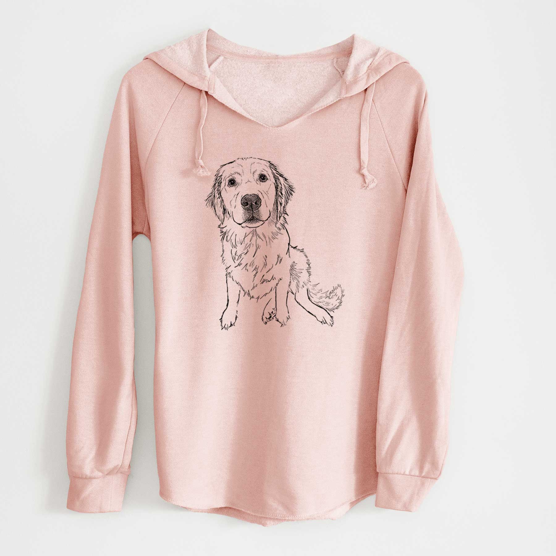 Doodled Autumn the Golden Retriever Puppy - Cali Wave Hooded Sweatshirt