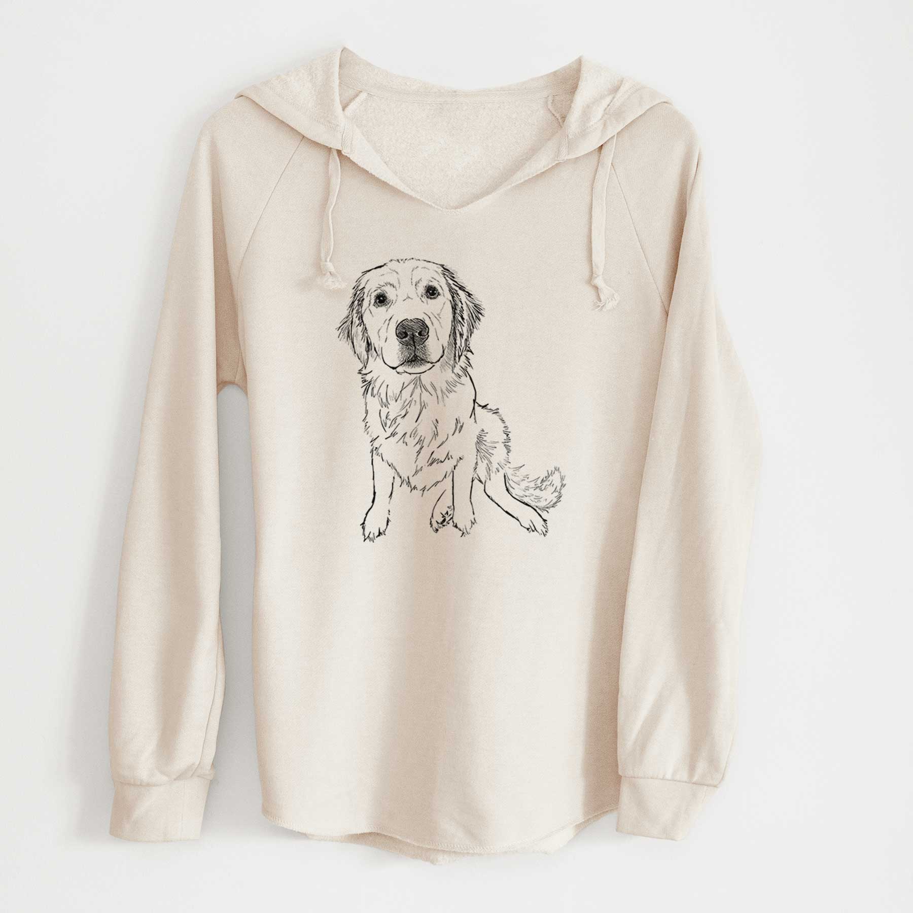 Doodled Autumn the Golden Retriever Puppy - Cali Wave Hooded Sweatshirt