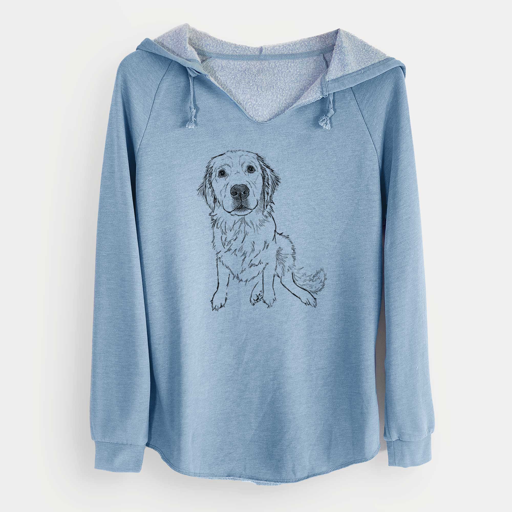 Doodled Autumn the Golden Retriever Puppy - Cali Wave Hooded Sweatshirt