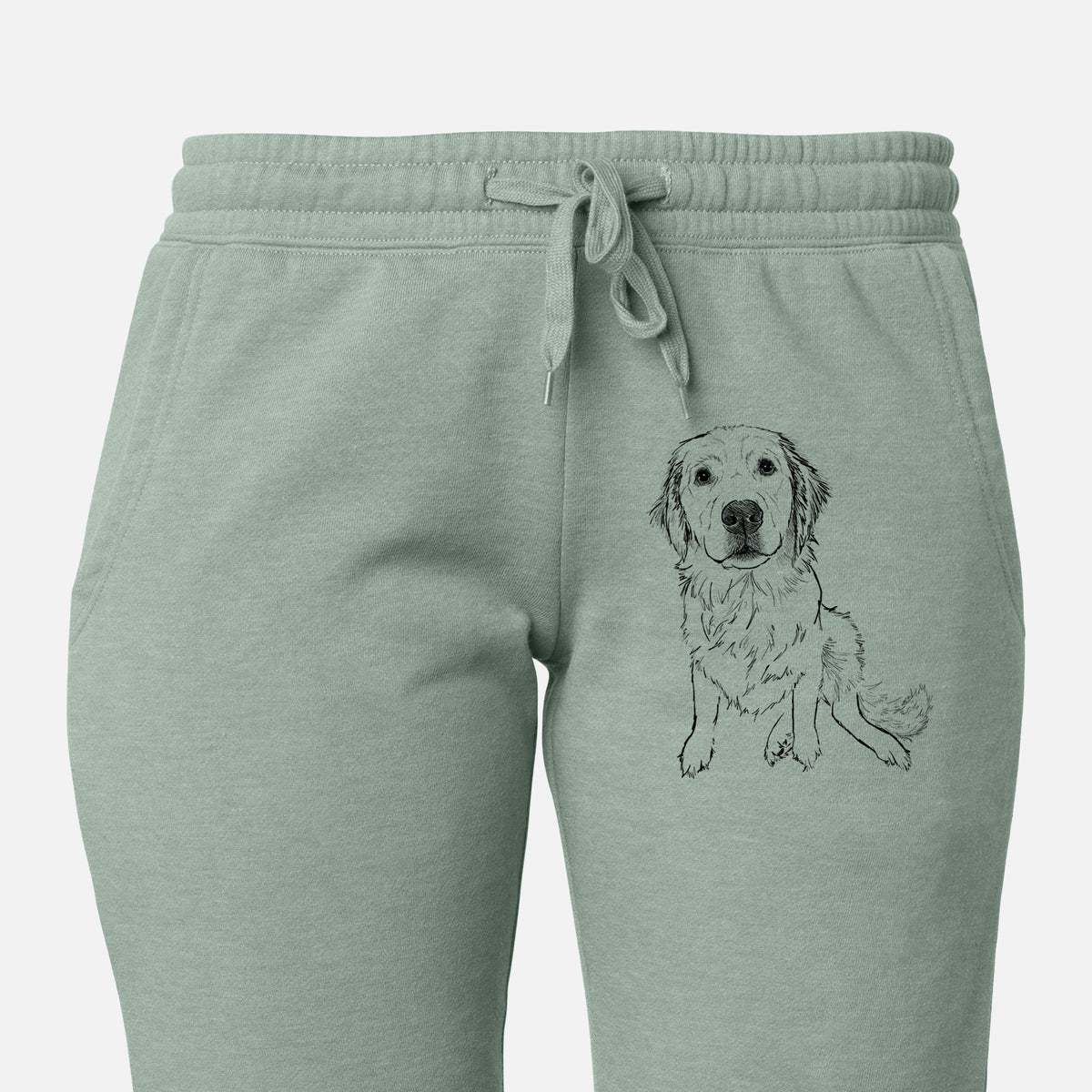 Doodled Autumn the Golden Retriever Puppy - Women&#39;s Cali Wave Joggers