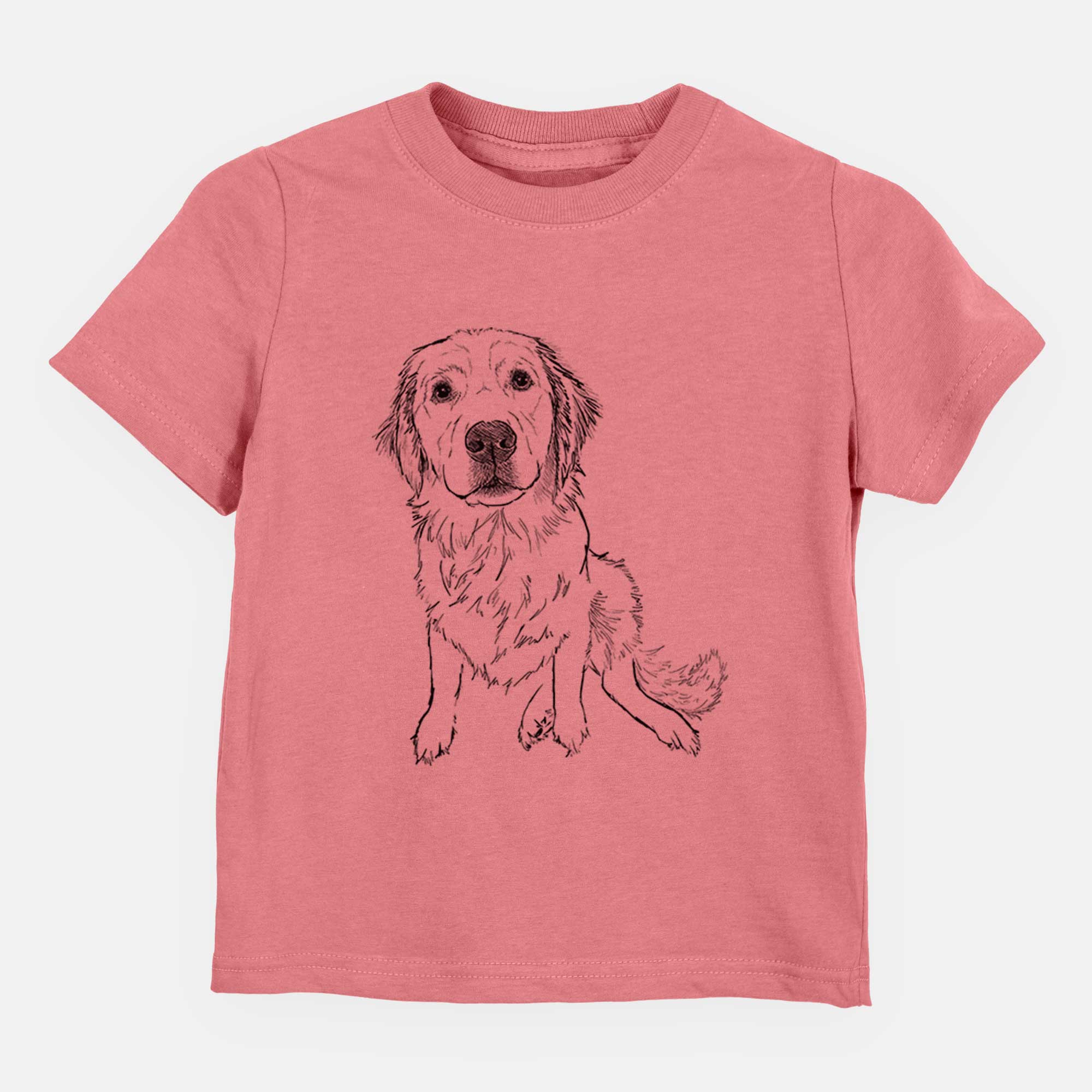 Doodled Autumn the Golden Retriever Puppy - Kids/Youth/Toddler Shirt