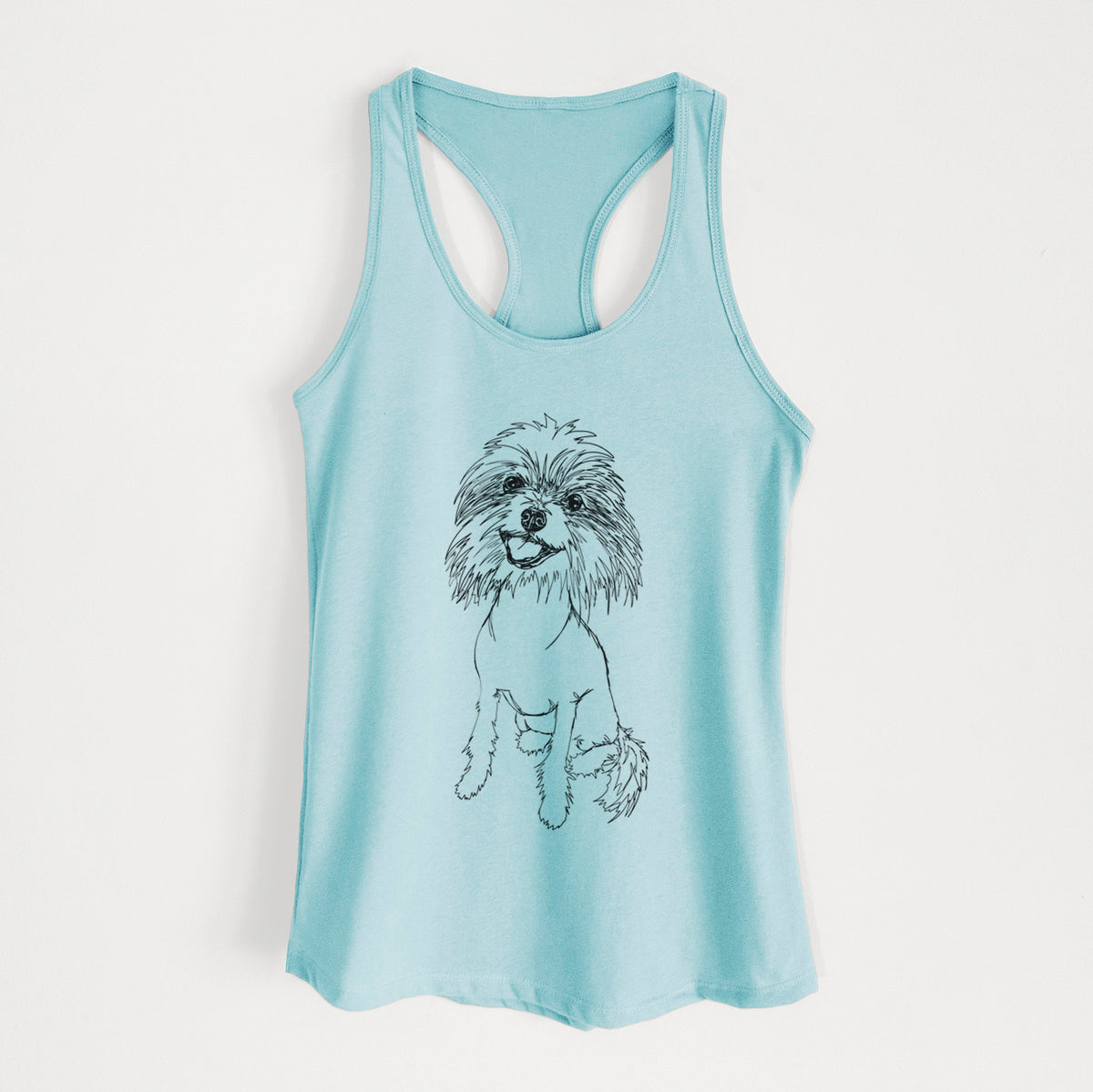 Doodled Ava the Chinese Crested - Women&#39;s Racerback Tanktop