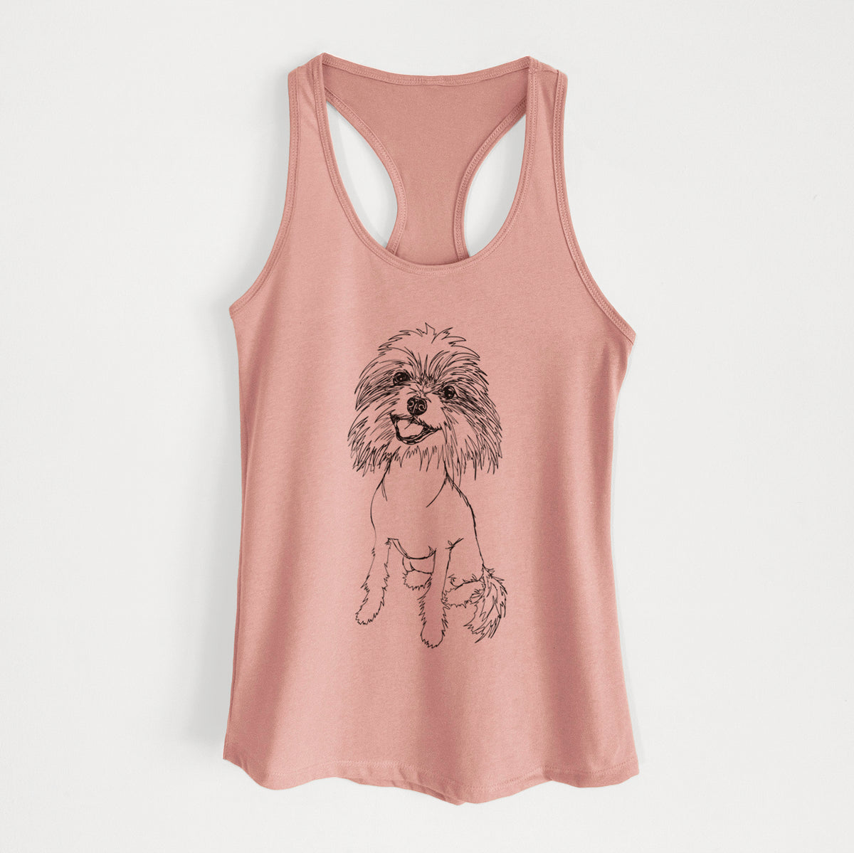 Doodled Ava the Chinese Crested - Women's Racerback Tanktop