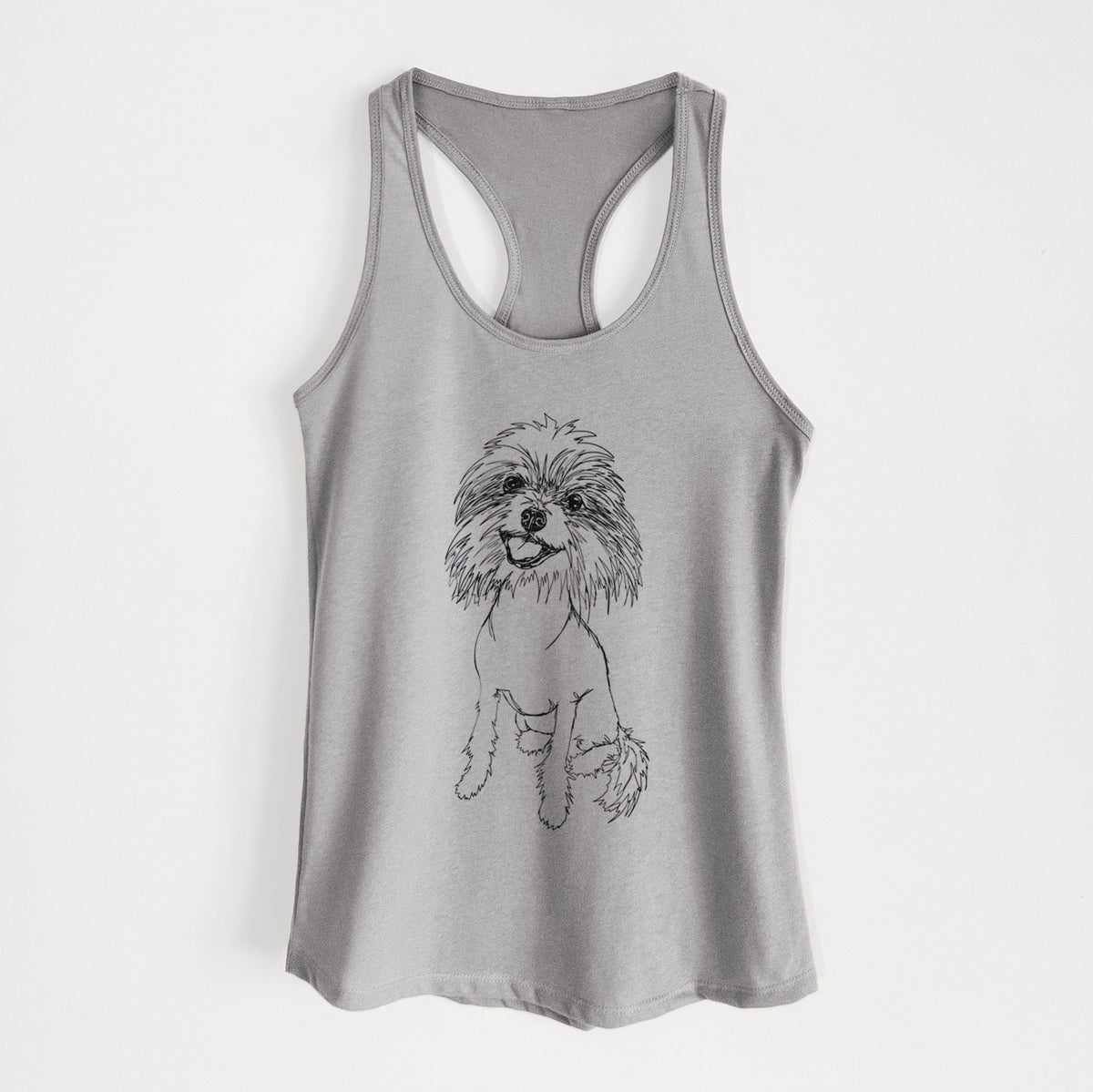 Doodled Ava the Chinese Crested - Women's Racerback Tanktop