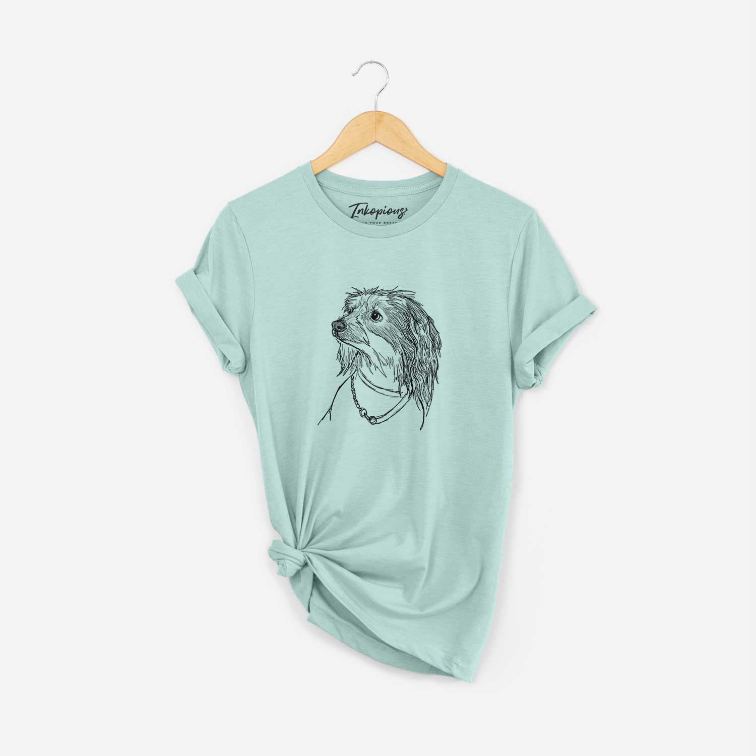 Doodled Ava Olivia the Chinese Crested - Unisex Crewneck