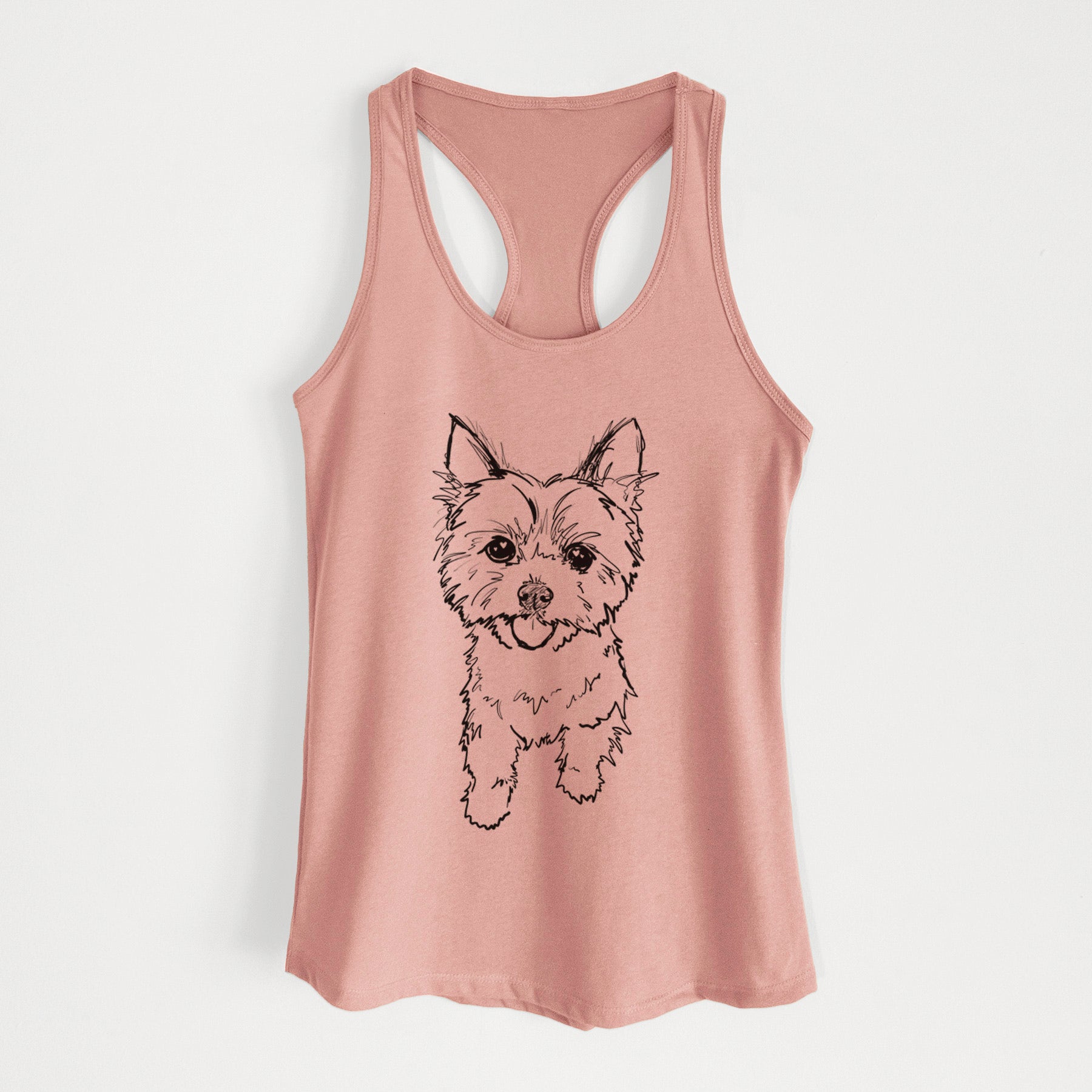 Doodled Axl the Yorkshire Terrier - Women's Racerback Tanktop