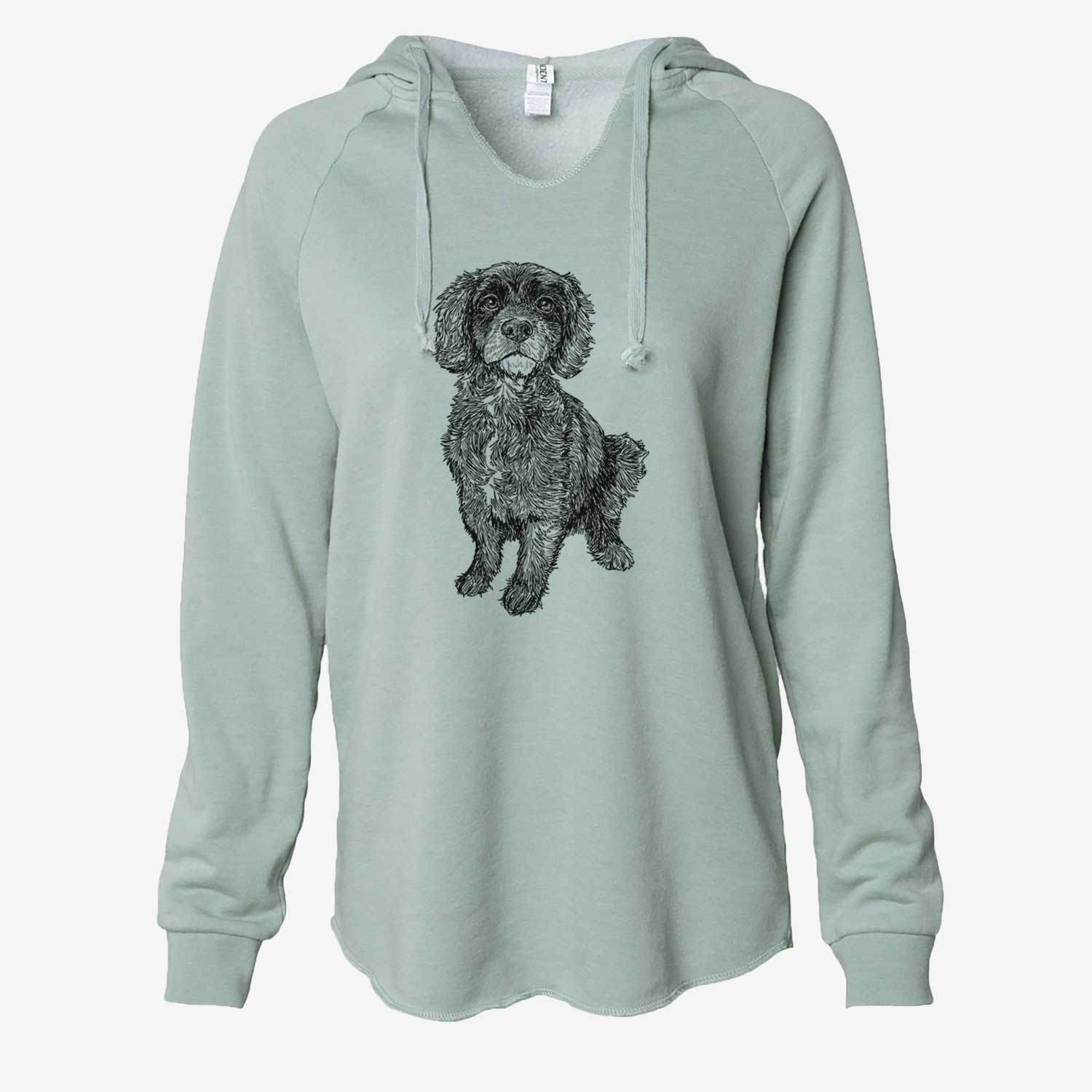 Doodled Bama the Cocker Spaniel Mix - Cali Wave Hooded Sweatshirt