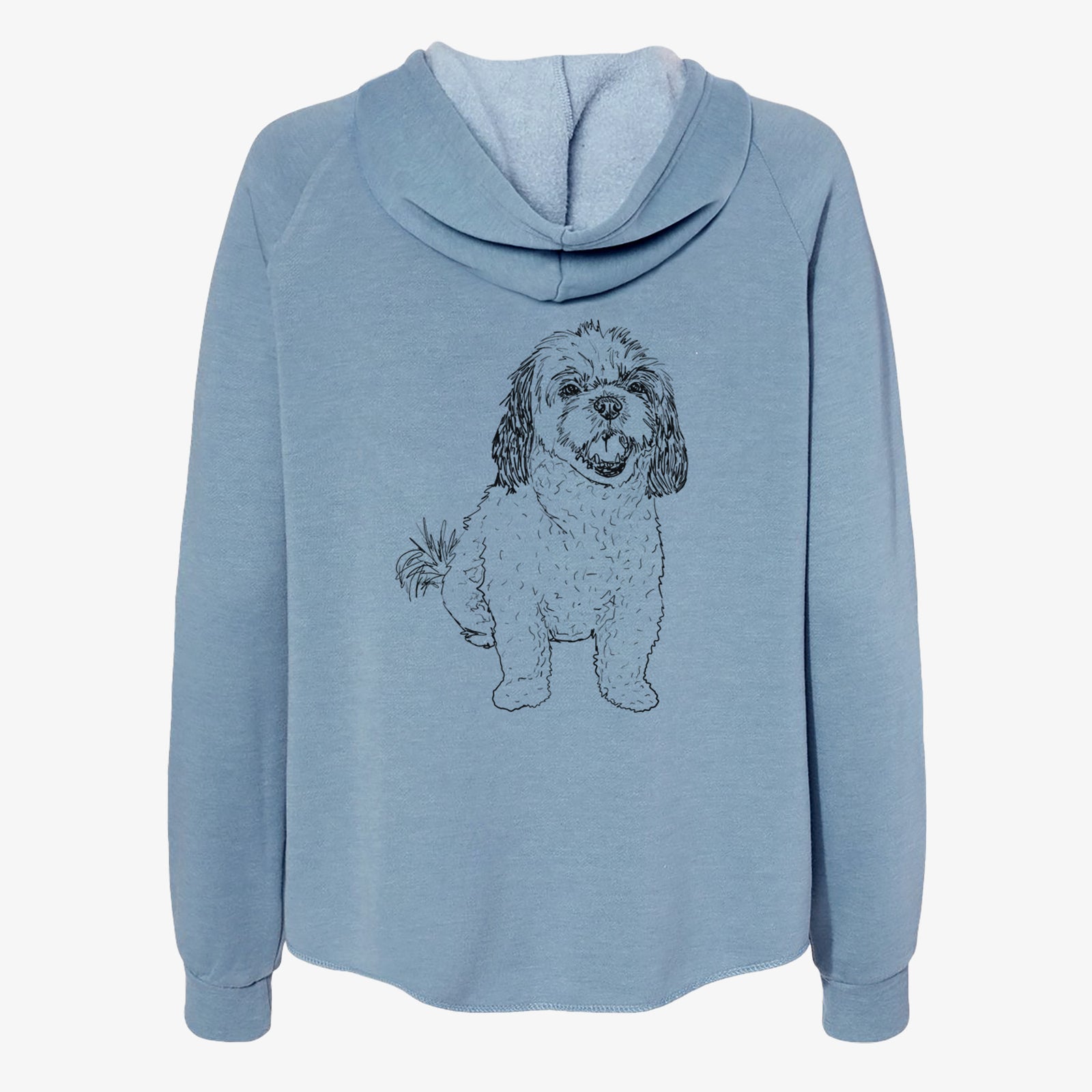 Doodled Bandit the Mixed Breed - Women's Cali Wave Zip-Up Sweatshirt