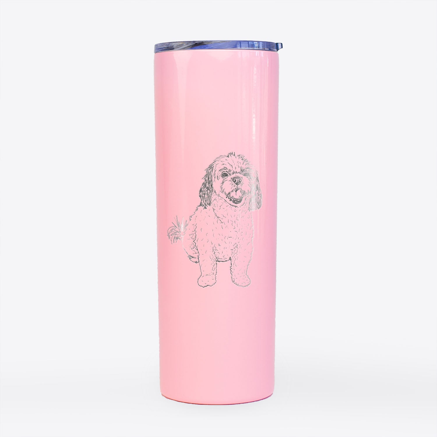 Doodled Bandit the Mixed Breed - 20oz Skinny Tumbler