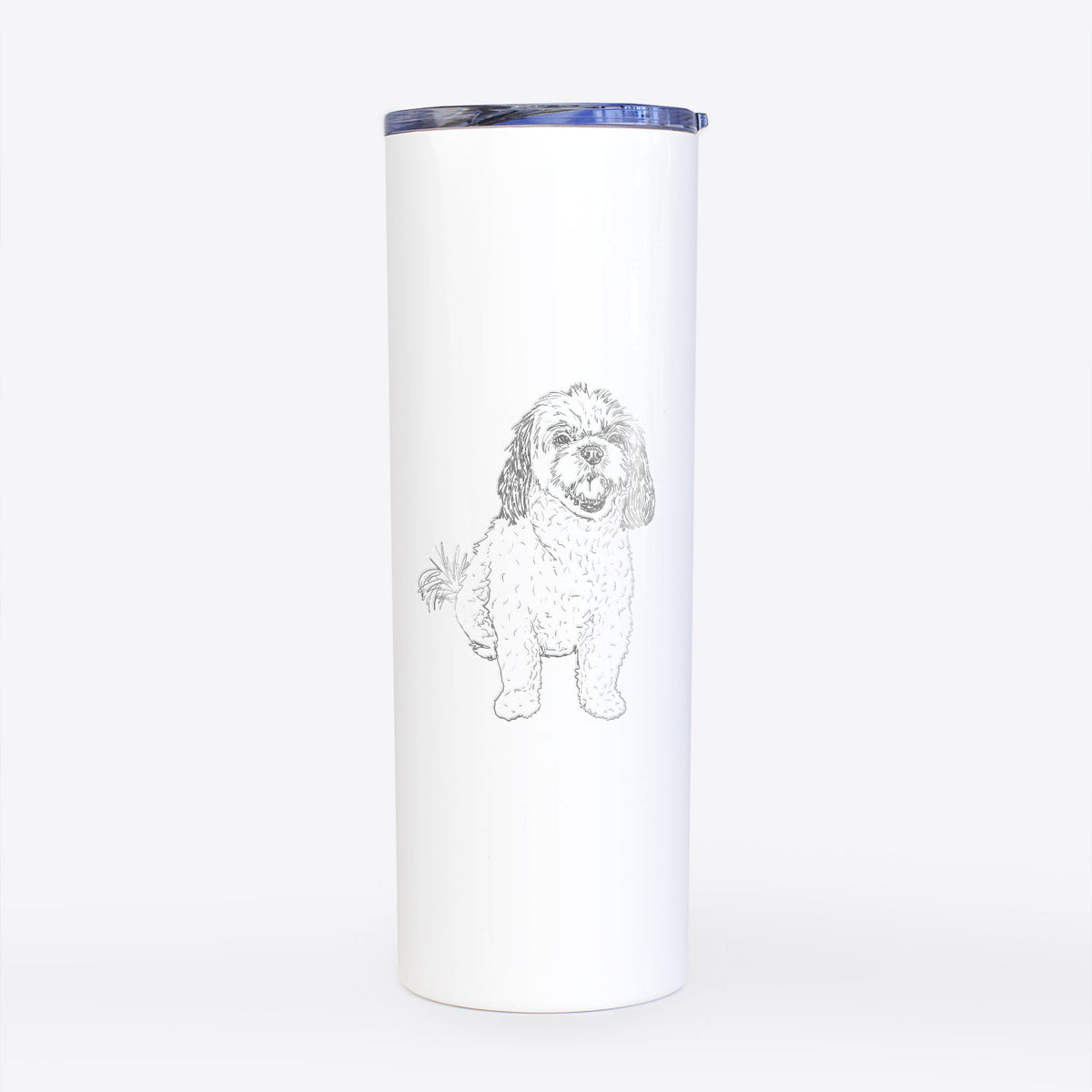 Doodled Bandit the Mixed Breed - 20oz Skinny Tumbler