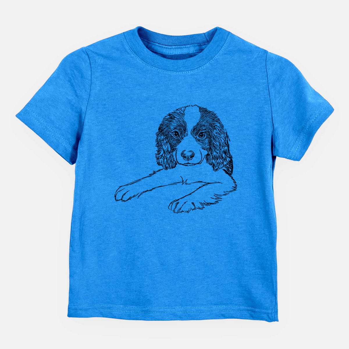 Doodled Bandit the English Springer Spaniel Puppy - Kids/Youth/Toddler Shirt