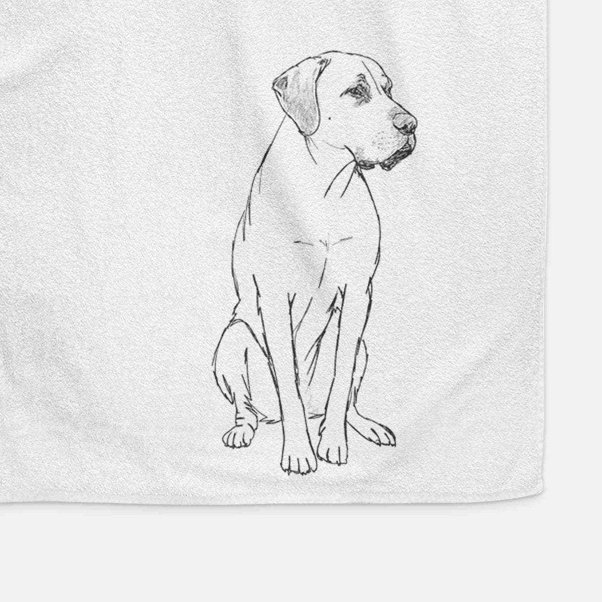 Doodled Barney the Labrador Retriever Mix Decorative Hand Towel