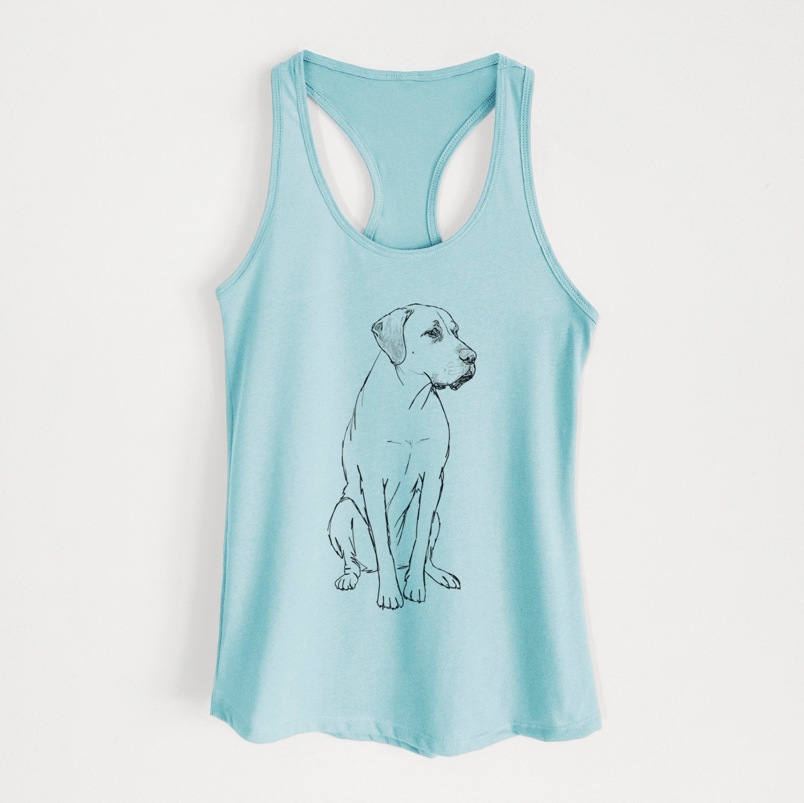 Doodled Barney the Labrador Retriever Mix - Women's Racerback Tanktop